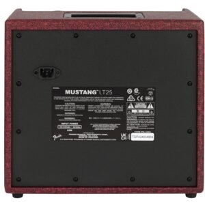 Fender Mustang LT25 Wine Red - back Fender Mustang LT25 Wine Red - back