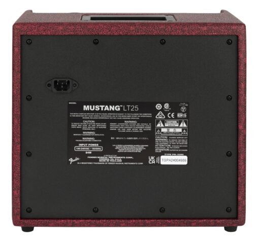 Fender Mustang LT25 Wine Red - back Fender Mustang LT25 Wine Red - back