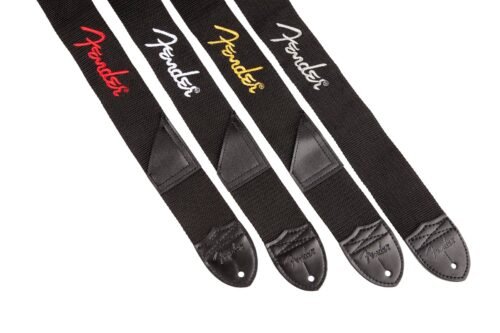 Fender Poly Guitar Strap - BLK/RED 990662015