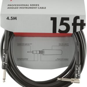 Fender Professional Series Instrument Cables Straight/Angle 15 Black 990820059