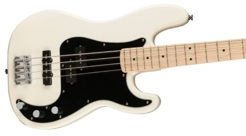 Squier Affinity Precision Bass PJ Olympic White - angle view