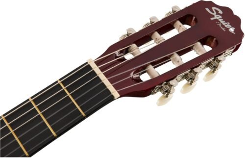 Fender Squier SA-150N Natural - headstock Fender Squier SA-150N Classical Acoustic Guitar, Natural 961091021