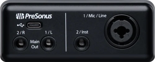 Fender Studio AudioBox Go - back panel Fender Studio AudioBox Go USB-C Audio Interface