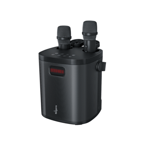 FINGERS 2Mic-GrooveBox Portable Speaker with 2 Wireless Mics