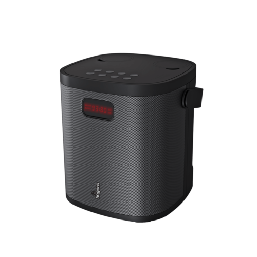 FINGERS 2Mic-GrooveBox Portable Speaker with 2 Wireless Mics