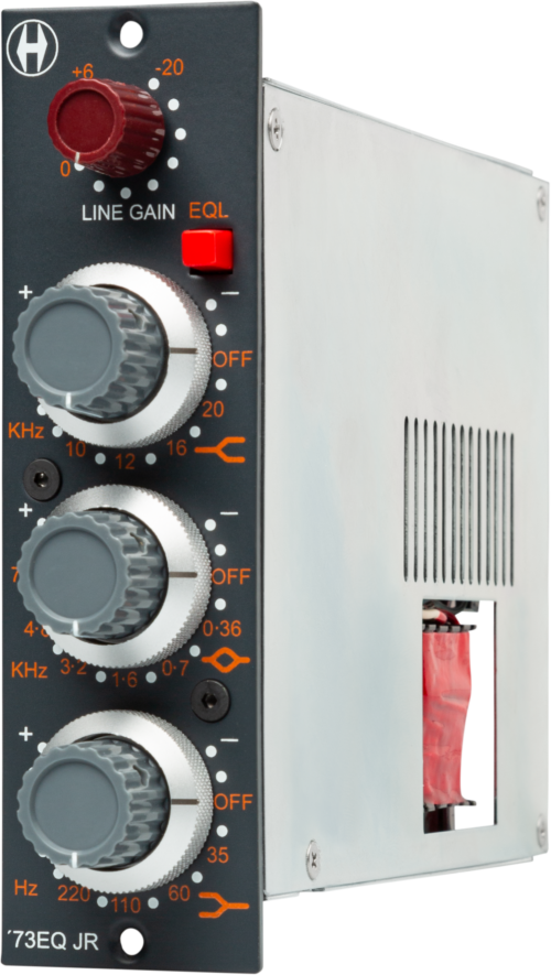 Heritage Audio 73EQ JR - angled front view Heritage Audio 73EQ JR 500 Series Equalizer