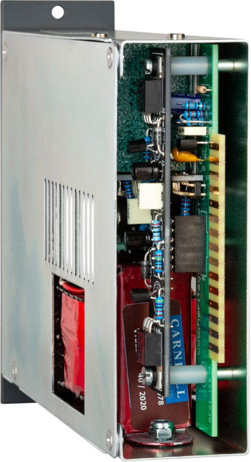 Heritage Audio 73EQ JR - side view showing the circuit board Heritage Audio 73EQ JR 500 Series Equalizer