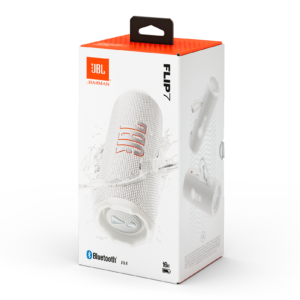 JBL Flip 7 Portable Bluetooth Speaker with 16H Playtime (White)