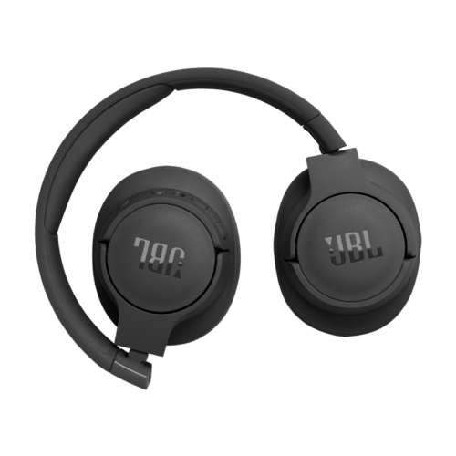JBL Tune 770NC (Black) - folded JBL Tune 770NC ANC Wireless Headphones, 70H Battery (Black)