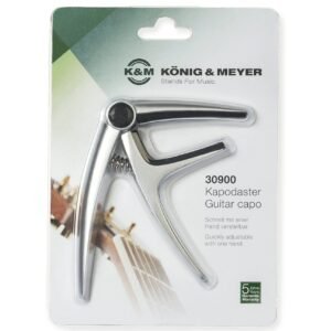 König & Meyer 30900 Guitar Capo - close-up detail 3 Konig & Meyer 30900-000-02 Guitar Capo, Chrome