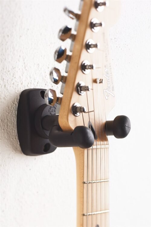 König & Meyer 16250 - guitar wall mount detail Konig & Meyer, Guitar Wall Mount (Short bracket) -Black 16250-000-55