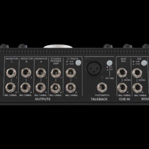 Mackie Big Knob Studio+ - rear panel inputs and outputs Mackie BIG KNOB STUDIO PLUS Monitor Controller Interface