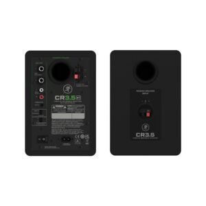 Mackie CR3.5BT - rear panels of powered and passive speaker Mackie CR3.5BT Powered Studio Monitors