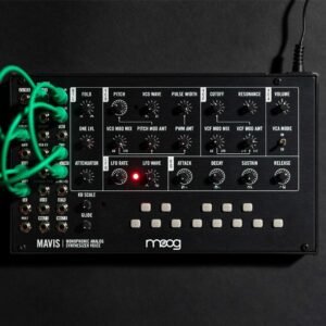 Moog Mavis - patched with cables Moog Mavis Semi-modular Analog Synthesizer Kit and Eurorack Module