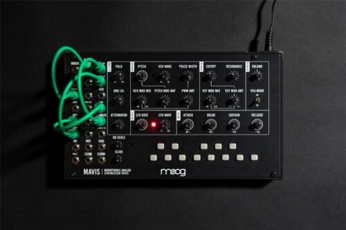 Moog Mavis - patched with cables Moog Mavis Semi-modular Analog Synthesizer Kit and Eurorack Module