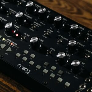 Moog Mother-32 - sequencer and controls close-up Moog Mother 32 Semi Modular Synthesizer