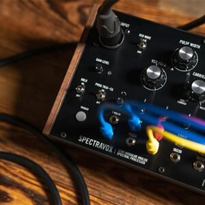 Moog Spectravox - patched with a microphone Moog Spectravox Semi-modular Analog Spectral Processor