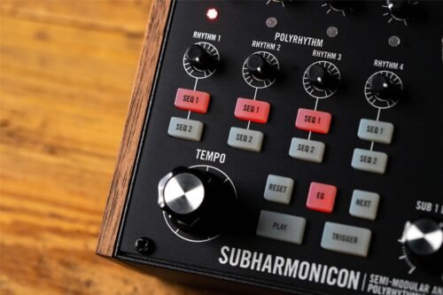 Moog Subharmonicon - polyrhythm and sequencer controls close-up Moog Subharmonicon Analog Synthesizer