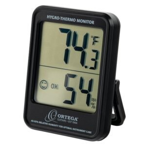 Ortega OHTM - display in Fahrenheit with humidity reading Ortega Hygro Thermometer -Black OHTM