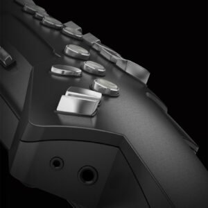 Roland Aerophone AE-10G - Graphite Black, angled view Roland Aerophone AE-10G Digital Wind Instrument