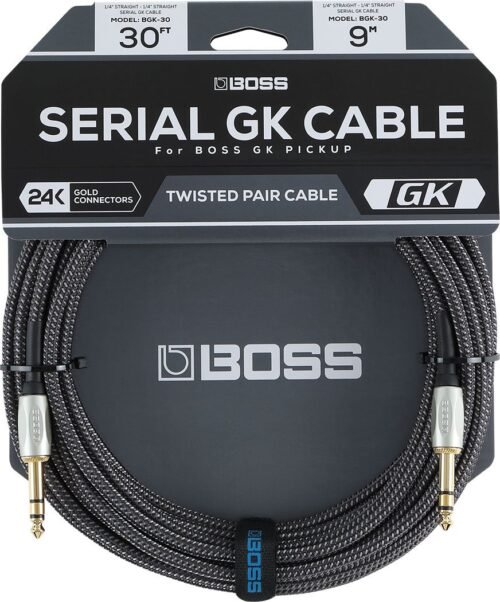 BOSS BGK-30 Serial GK Cable - 30 ft cable in its pack Roland Boss BGK-30 Serial GK Cable
