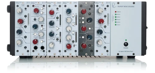 Rupert Neve Designs R6 - front view loaded with modules Rupert Neve Designs R6 Six Space 500 Series Rack
