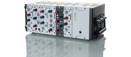 Rupert Neve Designs R6 - angled view Rupert Neve Designs R6 Six Space 500 Series Rack