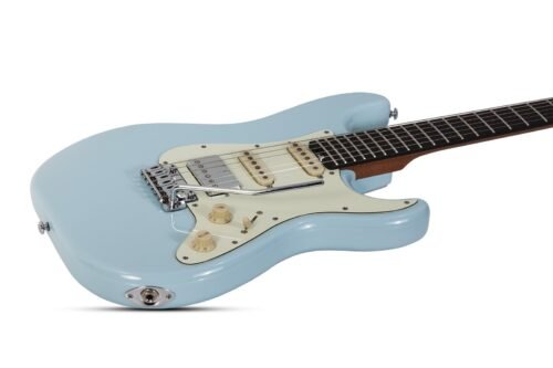 Schecter Nick Johnston Traditional H/S/S - Atomic Frost detail view 1 Schecter Nick Johnston Traditional HSS Electric Guitar With Gig Bag - Atomic Forst 1542