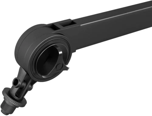 Softline Pro SPRJ111 - boom arm joint close-up Softline Pro Heavy Duty Microphone Stand, Long Springless Scissors Boom Arm Mic Stand (SPRJ111)