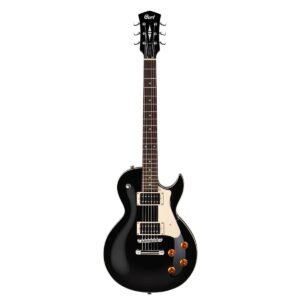 Cort CR-100 Classic Rock Electric Guitar Black - front Cort CR-100 Classic Rock Electric Guitar Black - front