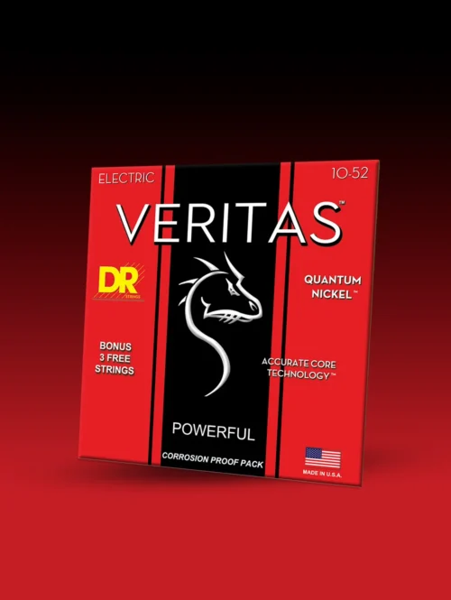 DR Strings VTE-10/52 - Medium-Heavy 10-52 pack DR String VTE-10/52 Veritas Medium to Heavy Electric Guitar Strings Set .010-.052