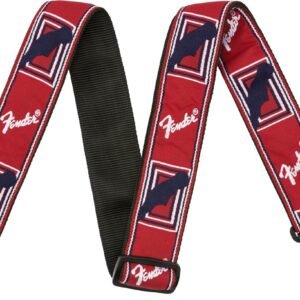 Fender 2 inch Monogrammed Strap Red/White/Blue - product photo