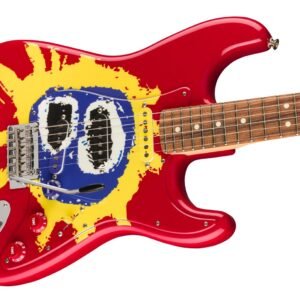 Fender 30th Anniversary Screamadelica Stratocaster - body angle