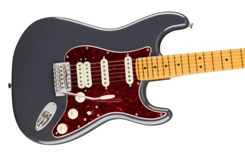 Fender American Professional Classic Stratocaster HSS Faded Black - angle view