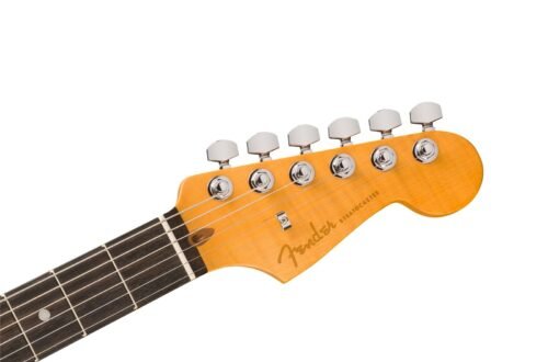 Fender American Ultra II Stratocaster HSS Noble Blue - headstock front