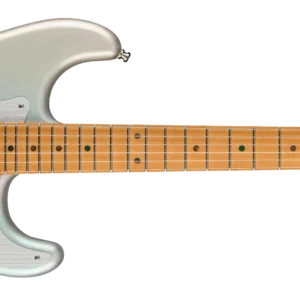 Fender H.E.R. Stratocaster Chrome Glow - front Fender 6 String Solid-Body Electric Guitar, Right, Chrome Glow (0140242343)