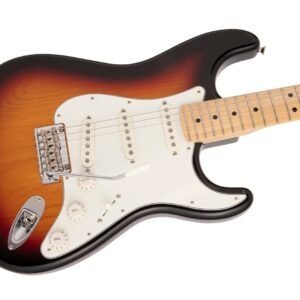 Fender Made in Japan Hybrid II Stratocaster 3-Color Sunburst - body angle