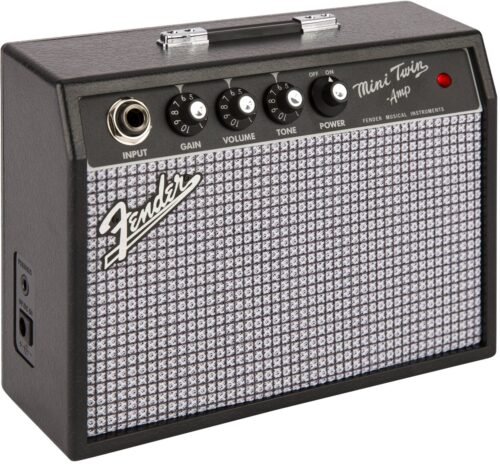 Fender Mini 65 Twin Amp - angle view Fender Guitar Amp Mini '65 Twin Amp 234812000