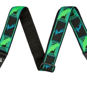Fender Neon Monogrammed Strap Green/Blue 990681303