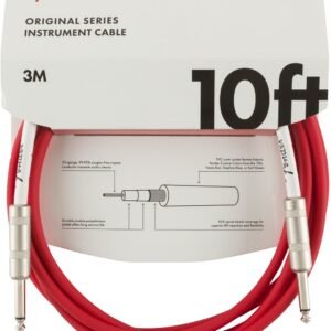 Fender Original Series Instrument Cable 10 ft Fiesta Red - product photo