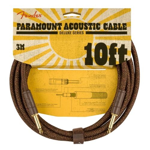 Fender Instrument Cable Paramount Acoustic 10Ft Brown 990910007