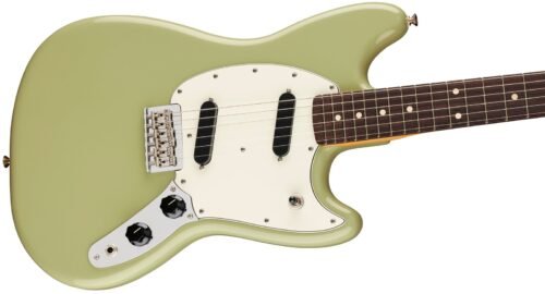 Fender Player II Mustang Birch Green - body close-up