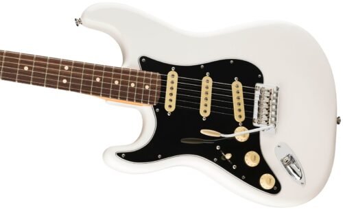 Fender Player II Stratocaster Left-Handed Polar White - body angle