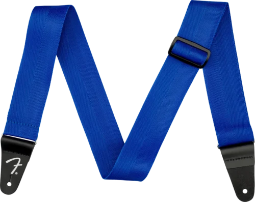 Fender Polypro Strap Blue - front Polypro Strap, Blue - 990662002