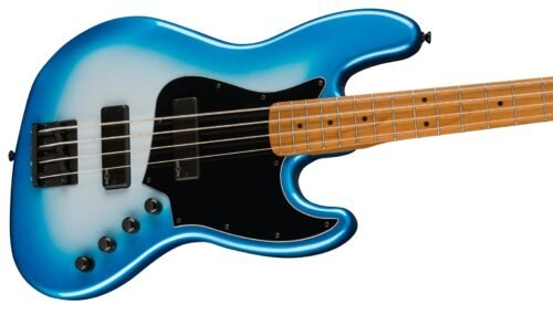 Fender Squier Contemporary Active Jazz Bass HH Sky Burst Metallic - angle view Fender Squier Contemporay Active Jazz Electric Bass Guitar - Sky Burst Metallic 370451536
