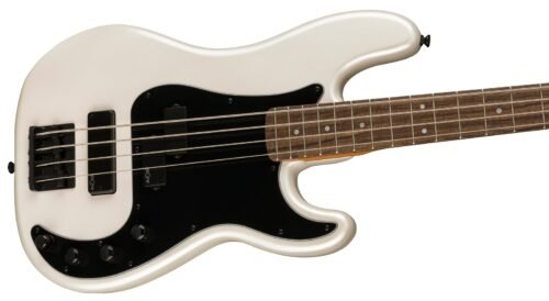 Fender Squier Contemporary Active Precision Bass PH Pearl White - angle view Fender Squier Contemporary Active Precision Bass PH Pearl White - angle view