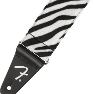 Fender Wild Animal Print Guitar Strap, 2in, Zebra 990601051