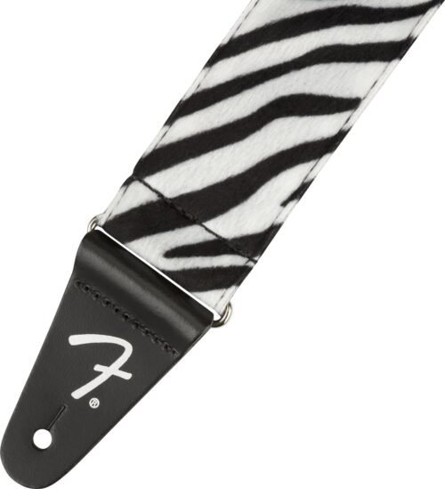 Fender Wild Animal Print Guitar Strap, 2in, Zebra 990601051