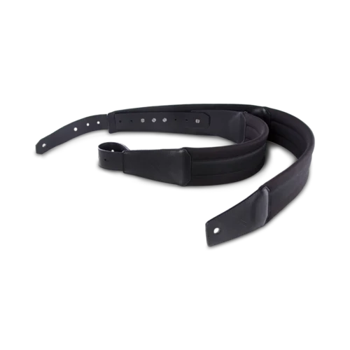 Gruv Gear DuoStrap Neo - fitted to a bass Gruv Gear DuoStrap Neo Ergonomic Double Guitar Strap (Black)