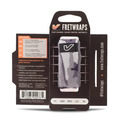 Gruv Gear FretWraps Camo Gray/White - in package